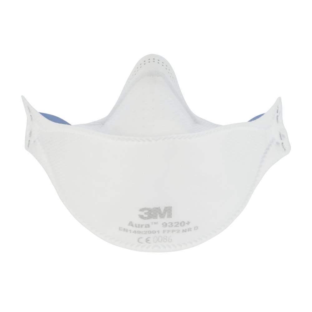 3M™ Aura™ Masque antipoussière, FFP2, sans valve, série 9320+, 20 masques par paquet