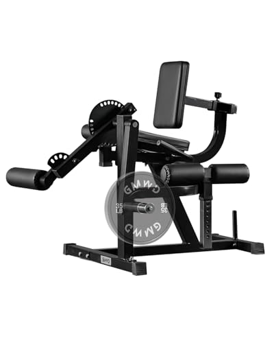 Image of GMWD Leg Extension and Curl Machine, Lower Body Special Leg Machine, Adjustable Leg Exercise Bench with Plate Loaded, Leg Rotary Extension for Thigh, Home Gym Weight Machine