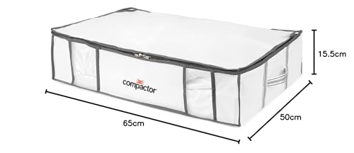 Compactor Vacuum Box Life 3D Semi-Rigido, 45X65X15.5Cm, Bianco Salva Fino Al 75% Di Spazio - 14