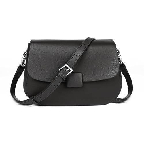 Crossbody Bags for Women, Genuine Leather Shoulder Bags with 2 Removable Adjustable Straps