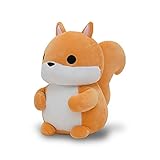 Avocatt Brown Squirrel Plush Toy - 10 Inches Plushie Stuffed Animal - Hug and Cuddle with Squishy...