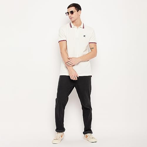 Image of KAMELEON Men's Regular Fit 100% Cotton Polo Neck Half Sleeve Solid Plus Size T Shirt, Casual Collar Tees for Boys S to 3XL