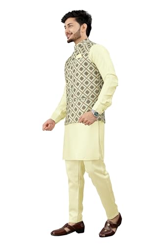 Image of Trustous Traditional Men's Kurta Koti Set (3 PCS SET)