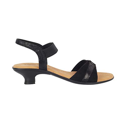 Image of Metro Women's Heeled Faux Leather Comfy Fashion Sandals