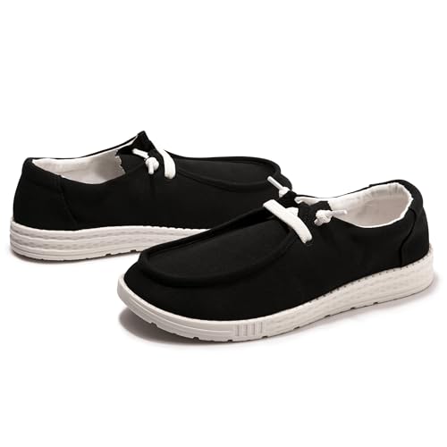 Image of Women's Canvas Slip On Loafers Fashion Outdoor Casual Flat Sneakers