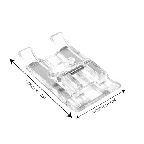 Image of ZENITH Satin Stitch Pressure Foot Snap on Type for Automatic Electric Low Shank Sewing Machines Suitable for Usha Janome Brother Singer etc Steel Finish (Satin Stitch Foot)