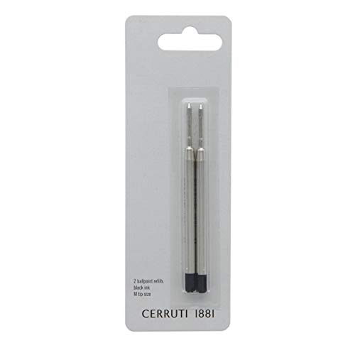 Cerruti NPR741NM Lot de 2 stylos à bille Noir