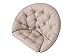 Sitzkissen für Hängesessel, Swing Chair Kissen, Ersatzkissen, Wechselkissen, waschbar, 2-teilig, Schaukelkissen, Schaukelkissen, Auflage für Polyrattan, Rattan Hängeschaukel, Rückenkissen, Beige