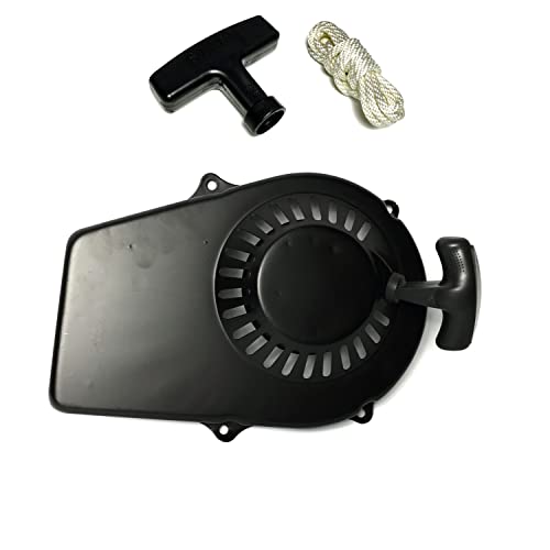 Recoil Starter for Tail Gator 63025 63024 & Storm CAT 63CC 2HP 800 900W 60338 66619 69381 For Pulsar PG1202S & 2HP 2-Stroke 64CC Gas Generator with handle & rope replacement