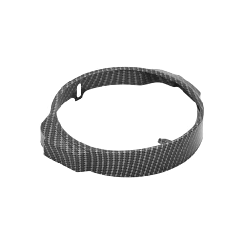 Lucidatura a specchio Generico Boita 2.0 Ghiera cornice faro anteriore Vespa PX Arcobaleno Carbonio Nero Lucido