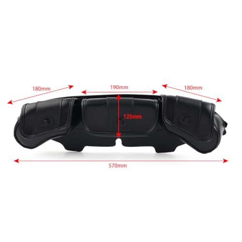 FSFY Powersports Alforjas, Bolsa de parabrisas con 3 bolsillos para modelos Harley Electra Glide, Street Glide y Trike 96-13 miniatura 5