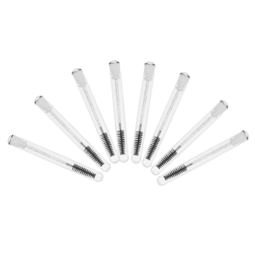 WOFASHPURET 15 Sets Eyelash Applicators Travel Friendly Mascara Wands for Easy Eyelash Extensions Solid Flexible Design with Spiral Heads for Charming Lashes and Natural Brows Random Color