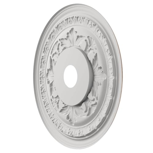Image of 22 inchOD x 3 1 /2 inchID x 1 inchP Baltimore Thermoformed PVC Ceiling Medallion (Fits Canopies up to 7 3 /4 inch), Bright Coat Dark Bronze