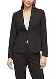 seitliche Taschen s.Oliver BLACK LABEL Damen 150.11.899.15.152.2059028 Business-Anzug Jacke, True Black, 34