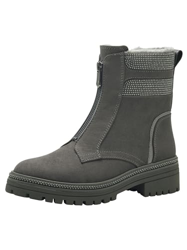MARCO TOZZI Damen Stiefeletten ohne Absatz Gefüttert mit...