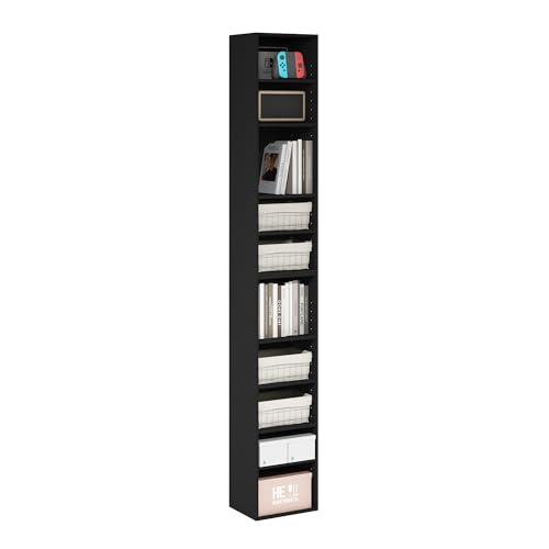 Furinno PASIR Book Shelf, 10-Tier Bookshelf, Bookcase...