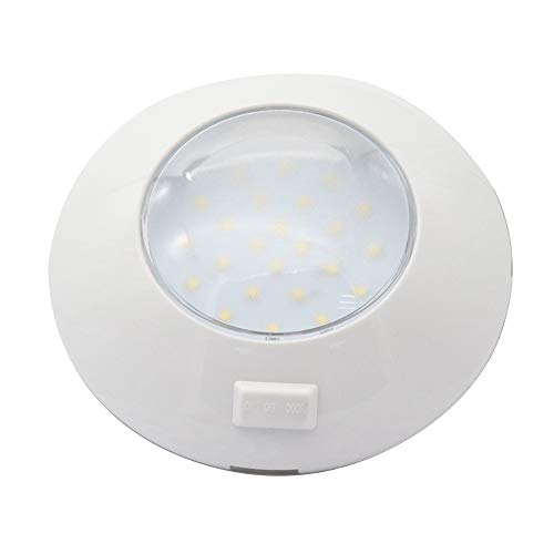 Romacci 24 LED luzes redondas luz de teto redonda para carro luz interior para barco RV impermeável
