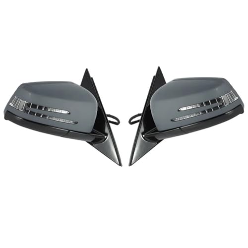 メルセデスベンツ W212 E250 E300 E350 E400 E550 E63 AMG 2010-2016 対応 左右サイドバックミラーカバーアセンブリ(1 Pair Primer)