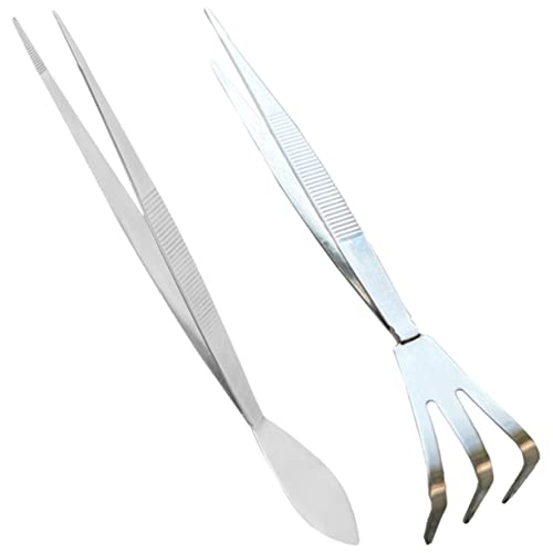 Balacoo Gardening Tweezers Bonsai Tool Stainless Steel Tweezers for Plant Portable