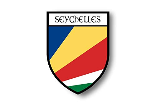 Akachafactory Autocollant Sticker Voiture Moto Blason Ville Drapeau Seychelles