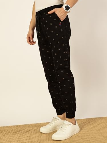 Image of Thomas Scott Men's Abstract Printed Smart Slim Fit Joggers