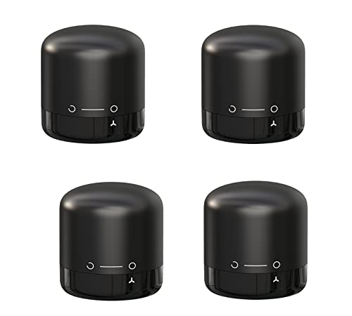 Set of 4 Reusable Wine Bottle Stopper, Jingleer Silicone Sealing Champagne Stoppers, Compact Leak-proof Wine Stoppers for Keeping Wine Fresh