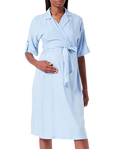 MAMA.LICIOUS Women's MLMERCY TESS 2/4 Woven UK Dress 2F A. Wickelkleid, Bel Air Blue, M