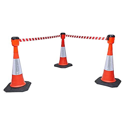 Bande de signalisation rétractable de 8,5 mètres avec marquage texte - 3