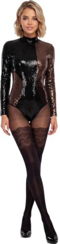 Image of ToBeInStyle Women's Faux Thigh High Opaque Print Nylon Tights