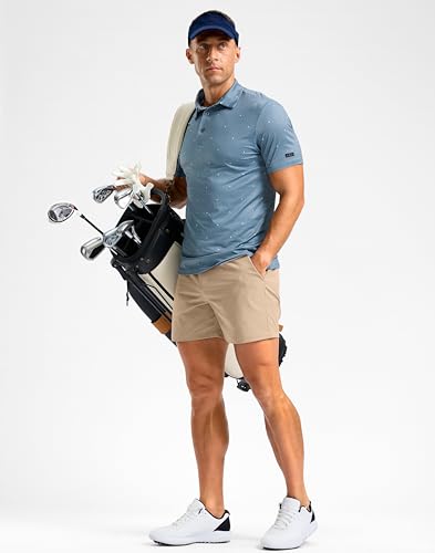 Image of Soothfeel Men's Casual Shorts 5 /7 /9 Inch Golf Dress Shorts for Men Flat Front Work Lightweight Quick Dry with 4 Pockets