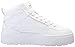 PUMA Women's Karmen II Idol Mid, White White Silver, 8