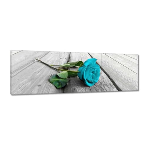 Peinture imprimée sur toile de haute qualité rose bleue 150 x 50