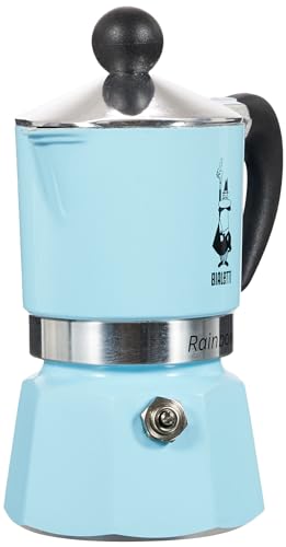 Image of Bialetti 5041 Rainbow Espresso Maker, Light Blue