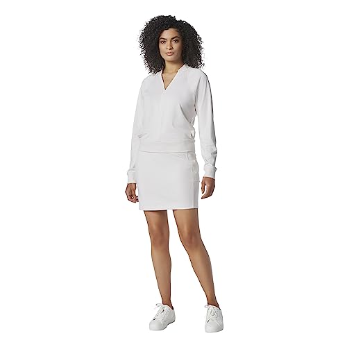 Image of Andrew Marc Women's Performance Flattering Chunky Rib Collar L /S V-Neck Raglan Pullover