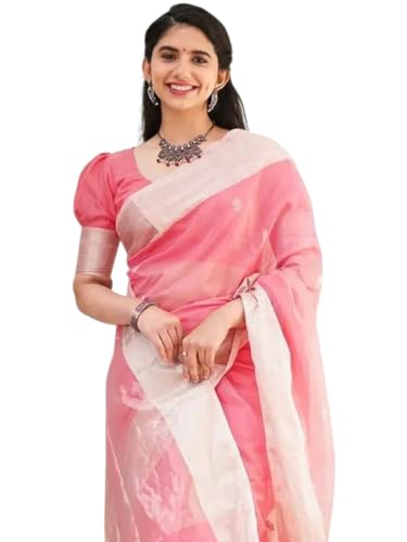 Image of Flosive Women's Cotton Saree With Blouse Piece