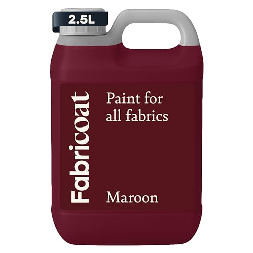 Image of Fabricoat Fabric Paint & Upholstery Dye, Maroon, Flexible Finish