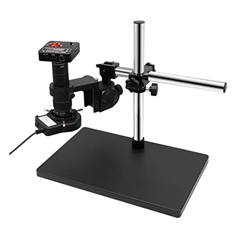 Microscope 38MP 1080P Industrial Digital Microscope, Adjustable Stand Camera(38MP HDMI)
