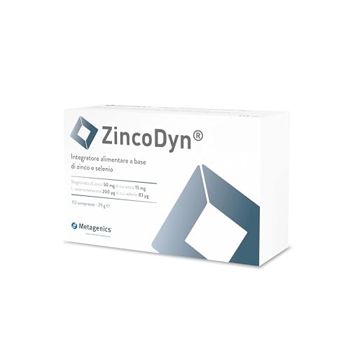 ZincoDyn - Integratore di Zinco e Selenio per Sostenere Difese Immunitarie, Tiroide e Contrastare Stress Ossidativo - 112 Compresse