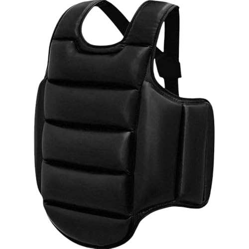 Zghhc Protezione per Il Torace Boxe, Kickboxing, MMA, Muay Thai, Protezione per Il Corpo, Scudo Regolabile per Arti Marziali, Protezione per Le Costole della Pancia Superiore
