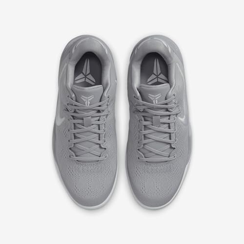 Kobe 8 Big Kids' Basketball Shoes (FN0266-003, Wolf Grey/Wolf Grey/White) Size 44