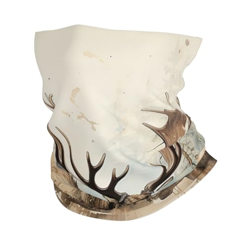 Moose deer Rustic Lodge Forest vintage Cuello para mujeres y hombres para motocicleta, ciclismo, esquí y otras actividades miniatura 1