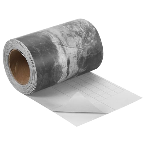 uxcell Wood Grain Tape, 4" x33 Ft Self Adhesive Wood Grain Repair Patch for Baseboards, Doors, Floor Repair, Furniture Home Decor Gray