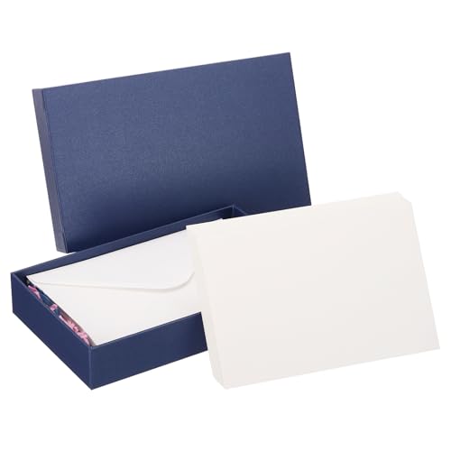 PATIKIL 30 Sets Pure Cotton Watercolor Cards 140lb/300 GSM Postcards with Envelopes Boxed for Art Painting Creative Thank Notes, 4x6 Inch