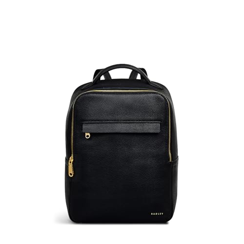 RADLEY London Norbury Close Women's Leather Small Zip Around Backpack, Black