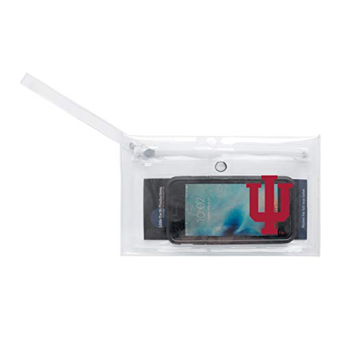 Image of Littlearth - LIWXY NCAA Indiana Hoosiers Unisex Ncaancaa Ticket Wristlet, Clear, 9 inch by 5.25 inch