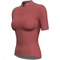 Lo.gas Radtrikot Damen Kurzarm,Fahrradtrikot Rennrad Trikot Atmungsaktiv Frauen Fahrrad Shirt Sommer Fahrradjacke Radfahren Top Mit 3 Taschen S korallenrosa