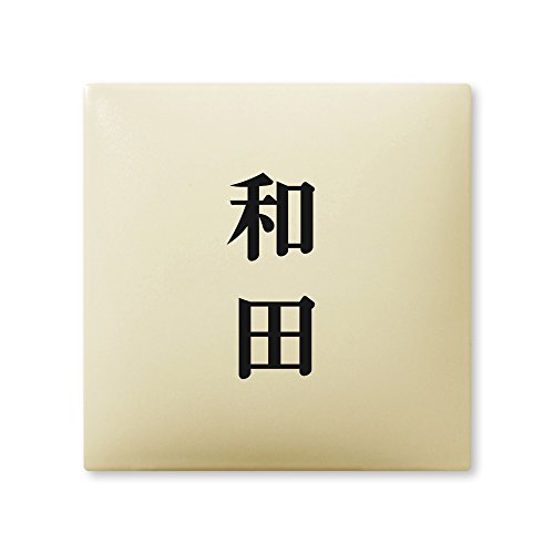 丸三タカギ 彫り込み済表札 【 和田 】 完成品 アークタイル AR-1-2-2-和田
