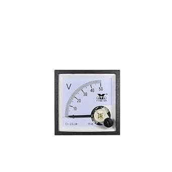 Voltmetro Analogico 6C2-V 80x80 Mm – Misura DC 150V, Quadrato, Per Quadri Elettrici E Pannelli Di Controllo, Temperatura -25~40°C