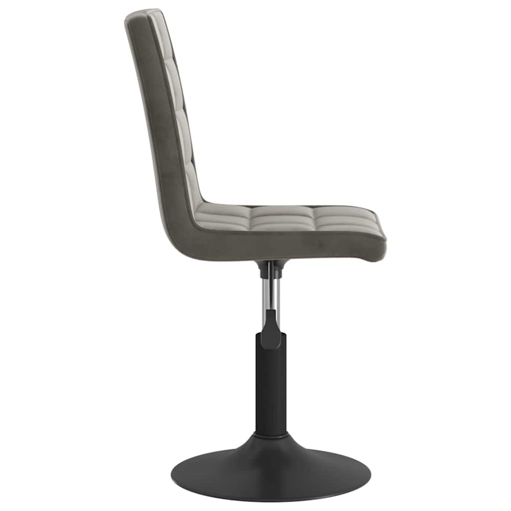 Hothingwell - Sillas giratorias (4 unidades), color gris oscuro | Marco de acero resistente, ajustable en altura, pivote de 360 grados, confort asiento de cocina