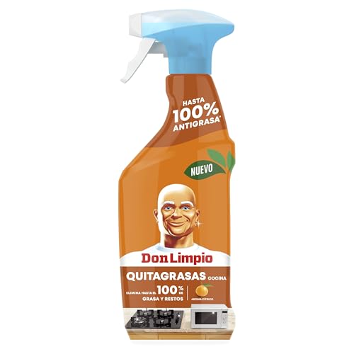 Don Limpio Limpiador Cocina Multiusos En Spray 10 x 450ml, Hasta Un 100% De Poder Desengrasante, Limpieza en Multiples Superficies de la Cocina